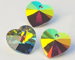  swarovski 6228 14mm crystal vitrail medium heart pendant 