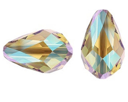  swarovski 5500 9mm x 6mm light colorado topaz shimmer 2x drop bead 