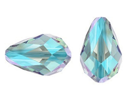  swarovski 5500 9mm x 6mm aquamarine drop bead 