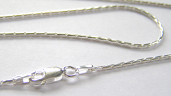  ready made sterling silver necklace - 17 inch length - cardano chain is good width at 1.3mm diameter 