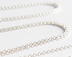  sterling silver forzantina link chain - 29 links per inch, 3.05g per meter, end links accept a 0.5mm ring/wire *sold per cm - 5 units is 5cm, 100 units is 100cm=1 meter* 