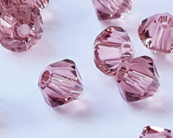  swarovski 5328 3mm blush rose bicone bead 