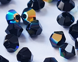  swarovski 5328 3mm jet ab bicone bead 