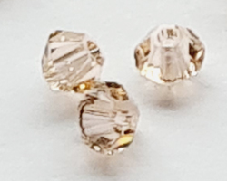  swarovski 5328 3mm light peach bicone bead 