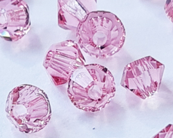 swarovski 5328 3mm light rose bicone bead 