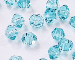  swarovski 5328 3mm light turquoise bicone bead 