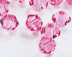 swarovski 5328 3mm rose bicone bead 