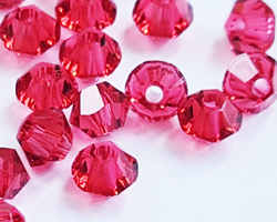  swarovski 5328 3mm scarlet bicone bead 