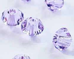  swarovski 5328 3mm violet bicone bead 