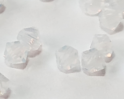 swarovski 5328 3mm white opal bicone bead 