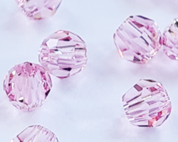  swarovski 5000 3mm light rose round bead 