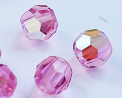  swarovski 5000 3mm rose ab round bead 