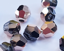  swarovski 5000 3mm crystal rose gold round bead 