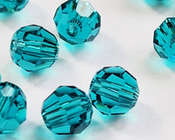  swarovski 5000 4mm blue zircon round bead 