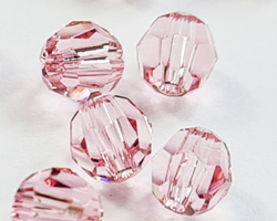  swarovski 5000 4mm light rose round bead 