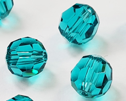  swarovski 5000 6mm blue zircon round bead 
