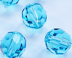  swarovski 5000 6mm light turquoise round bead 