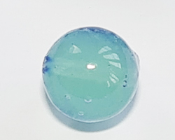  venetian murano glass 10mm creamy incalmo pacific opal  round bead  *** QUANTITY IN STOCK =24 *** 