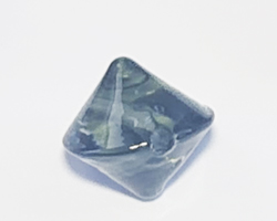  venetian murano black diamond glass 10mm bicone bead *** QUANTITY IN STOCK =39 *** 