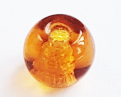  venetian amber glass 4mm round bead *** QUANTITY IN STOCK = 2708** 