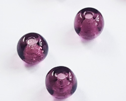  venetian amethyst glass 4mm round bead *** QUANTITY IN STOCK = 3930 *** 