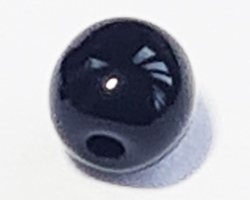  venetian jet black glass 4mm round bead *** QUANTITY IN STOCK = 2806 *** 
