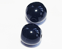  venetian jet black glass 6mm round bead *** QUANTITY IN STOCK = 800** 