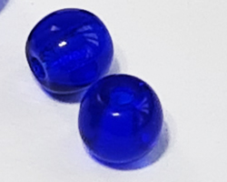  venetian sapphire blue glass 4mm round bead *** QUANTITY IN STOCK = 3960 *** 