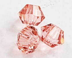 swarovski 5328 3mm rose peach bicone bead 