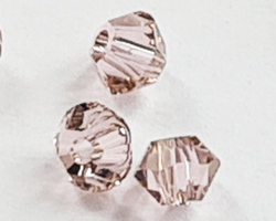  swarovski 5328 3mm vintage rose bicone bead 