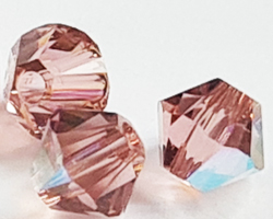 swarovski 5328 4mm blush rose ab bicone beads 