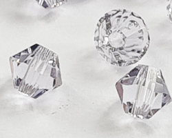  swarovski 5328 4mm smokey mauve bicone bead 