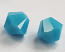  swarovski 5328 4mm turquoise bicone bead 