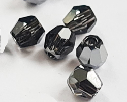  swarovski 5000 3mm crystal silver night round bead 