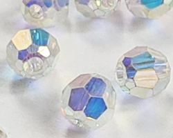  swarovski 5000 4mm crystal ab 'full coat'  round bead ** RARE** 