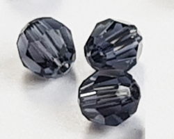  swarovski 5000 4mm graphite round bead 