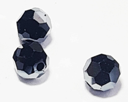  swarovski 5000 4mm jet hematite round bead 