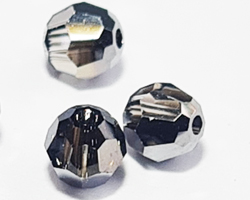  swarovski 5000 4mm crystal silver night round bead 