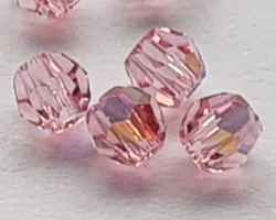  swarovski 5000 3mm light rose ab round bead 