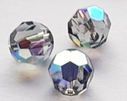  swarovski 5000 5mm black diamond ab round bead 