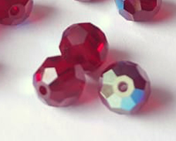 swarovski 5000 5mm garnet ab round bead