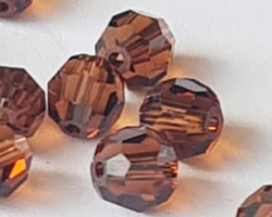 swarovski 5000 5mm smoke topaz round bead