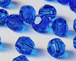 swarovski 5000 5mm sapphire round bead