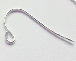  pair(s) of sterling silver, stamped 925, lightweight economy french earwires, wire has a diameter of 0.65mm, total length is 18mm 
