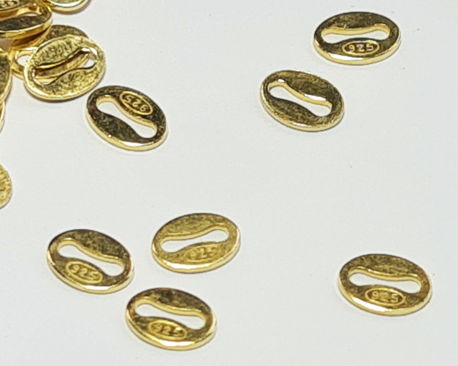 <7.75g/100> vermeil heavyweight 5.8mm stamped 925 bracelet/pendant quality link