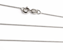  ready made sterling silver necklace - 20 inch length - curb chain, 0.65mm diameter - a very smooth, sleek chain, perfect for pendants 