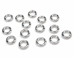  silver filled 5mm open jump ring, wire thickness 1.2mm, inside diameter 2.6mm 