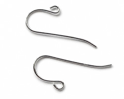  pair(s) sterling silver stamped 925 french earwires generous 26mm shank, wire diameter 0.7mm 